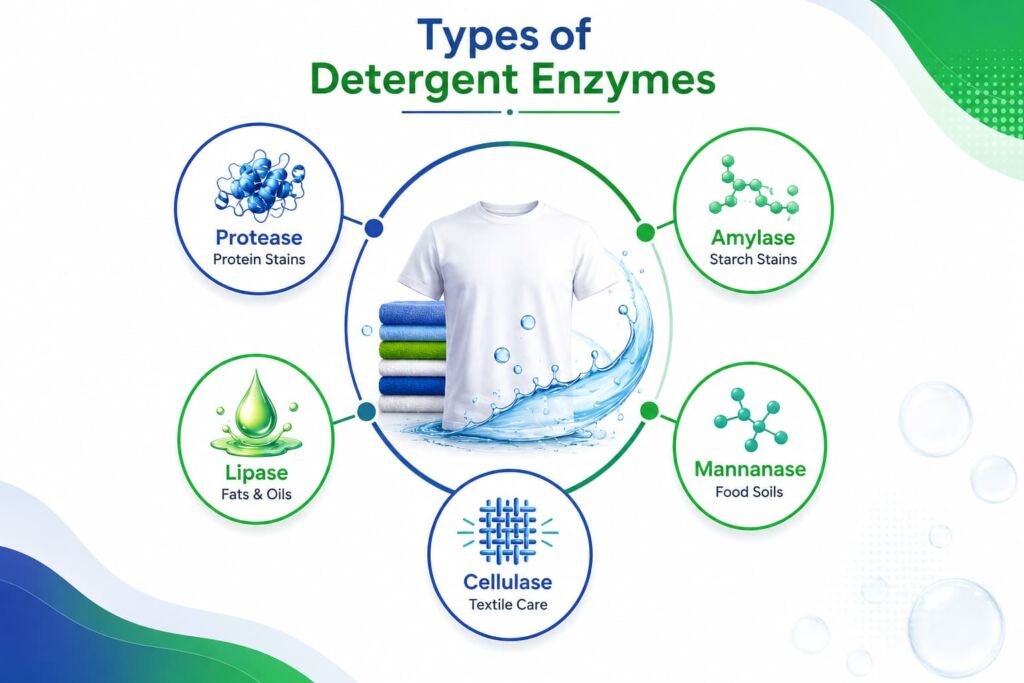 Types of Detergent Enzymes